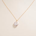 18K Gold Baroque Pearl Pendant Necklace — AU750 Fine Jewelry