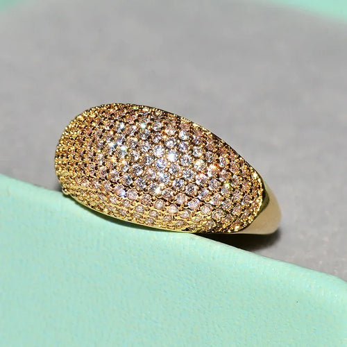 18K Gold Full Diamond Ring — Fine Jewellery