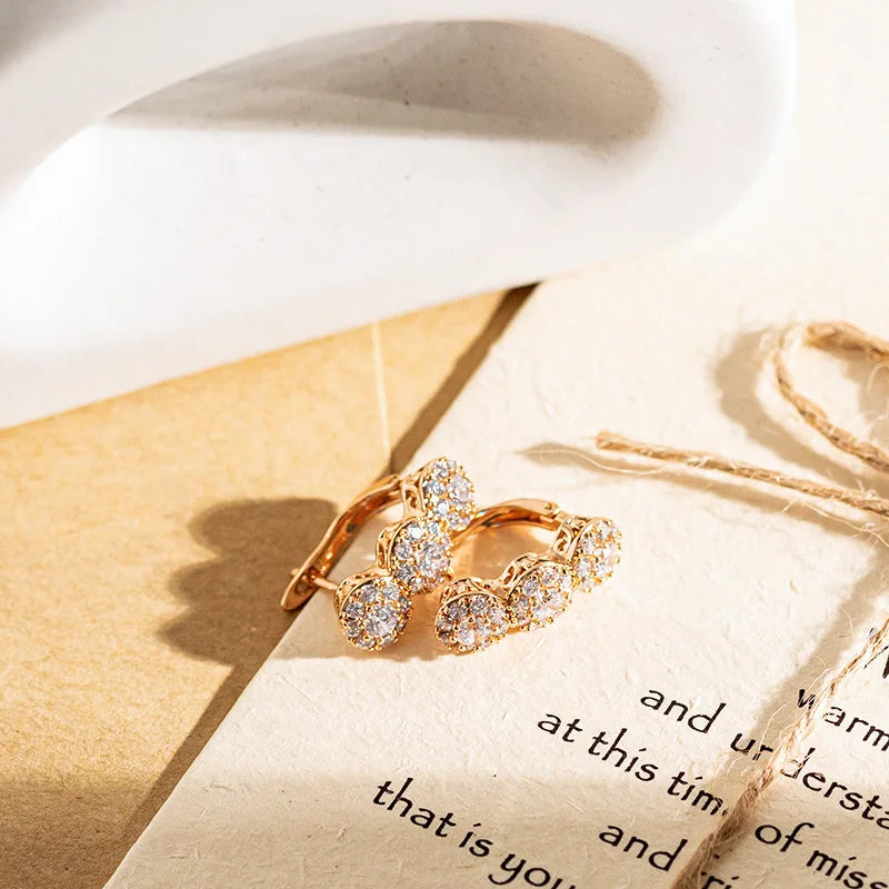 18K Rose Gold Diaspore Stud Earrings — Colour-Change Gemstone