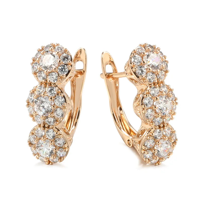 18K Rose Gold Diaspore Stud Earrings — Colour-Change Gemstone