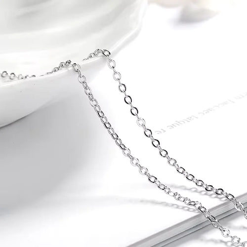 2ct Moissanite Pendant Necklace — Rose Gold Silver Fine Jewelry