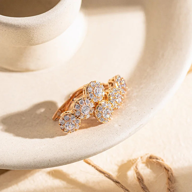 18K Rose Gold Diaspore Stud Earrings — Colour-Change Gemstone
